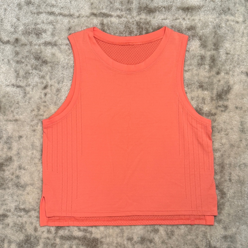 Lululemon Train to Be Tank Top in Warm Coral
